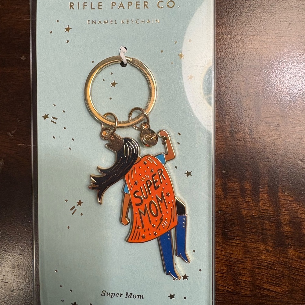 Rifle Paper Co. Soaring Super Mom Keychain
